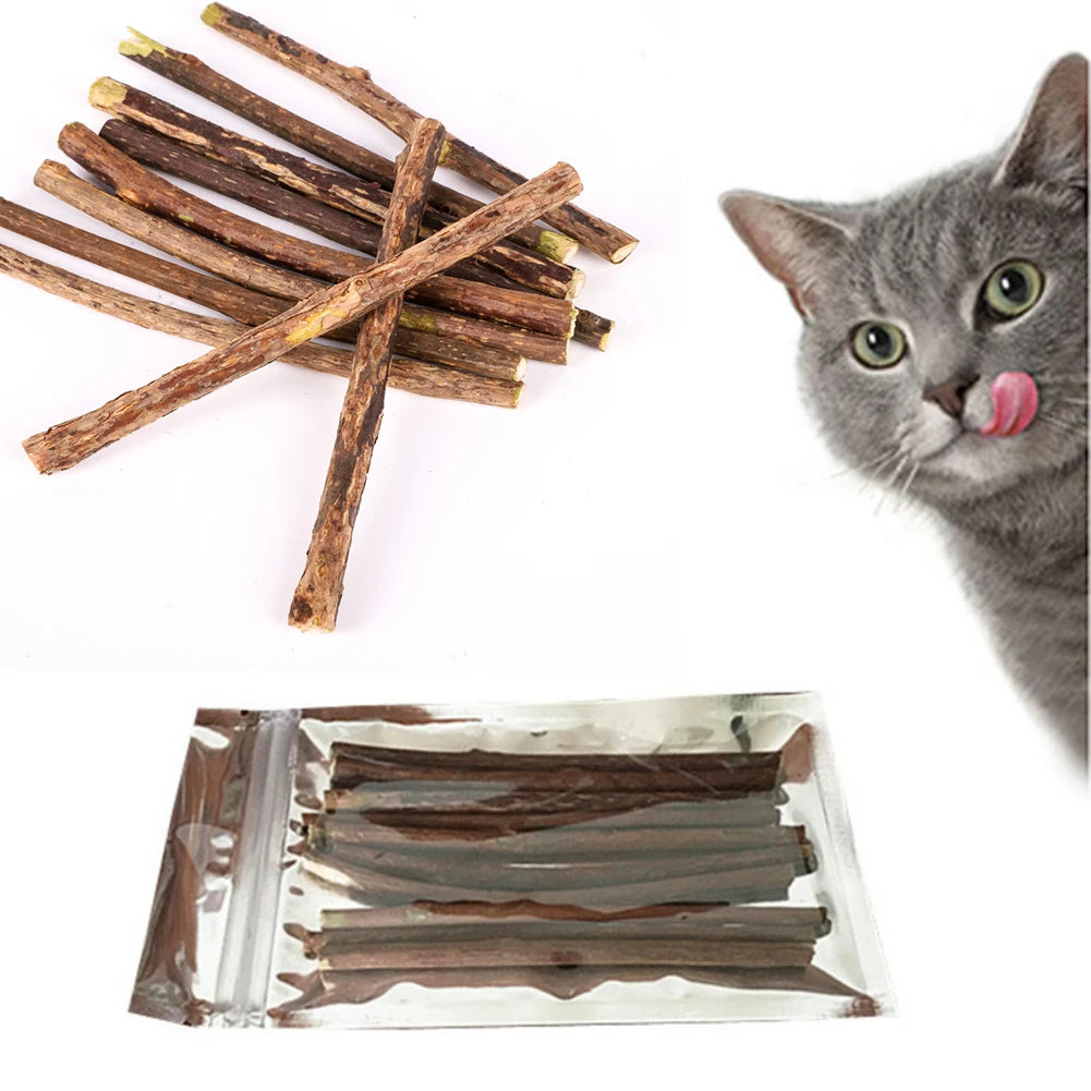 Silvervine Sticks für Katzen Natürliche Kausticks mit Katzenminze