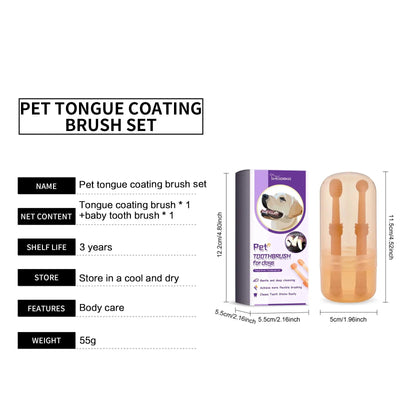 Pet Toothbrush Kit  Silicone Soft Set