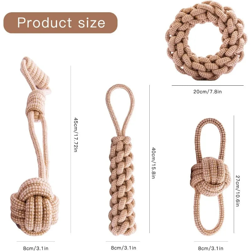 Pet Rope Toys Cleaning Teeth Toy