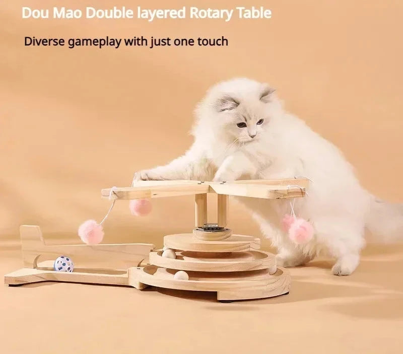 Cat Carousel Teasing Catnip Creative Toys Rotating