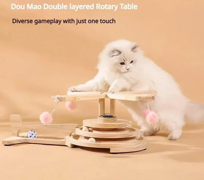 Cat Carousel Teasing Catnip Creative Toys Rotating