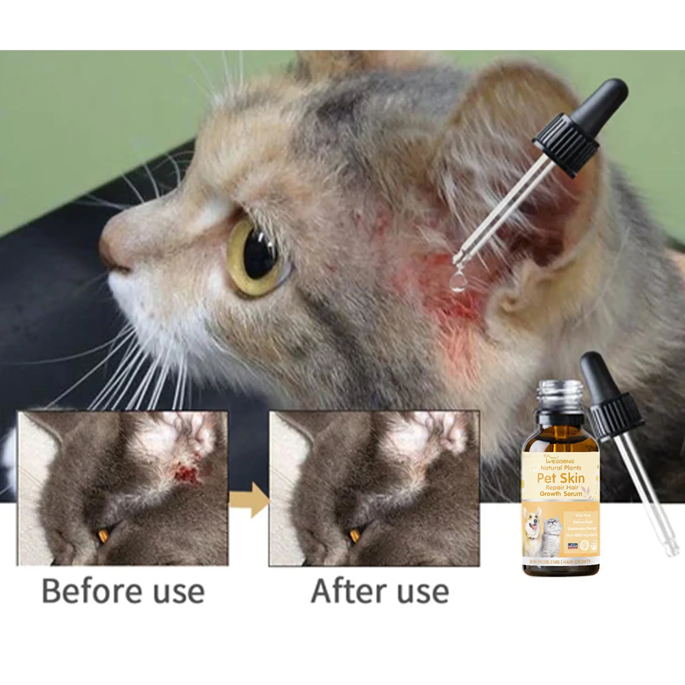 Pet Hair Regrowth Liquid Hair Loss Treatment