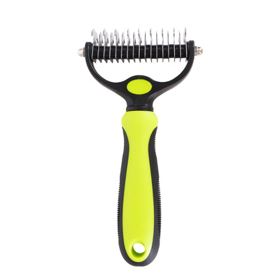 Ultra Groom Pet Deshedding Brush - Double-Sided Undercoat Shedding Comb