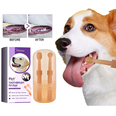 Pet Toothbrush Kit  Silicone Soft Set