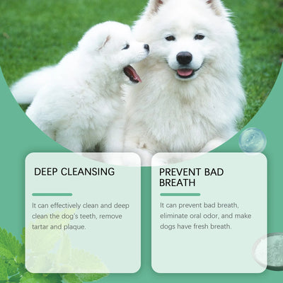 Powder For Dogs Teeth Prevents Tartar Eliminates Oral Odors Plaque Remover Dental Calculus Cleaning Pet Oral Cleaning Solution