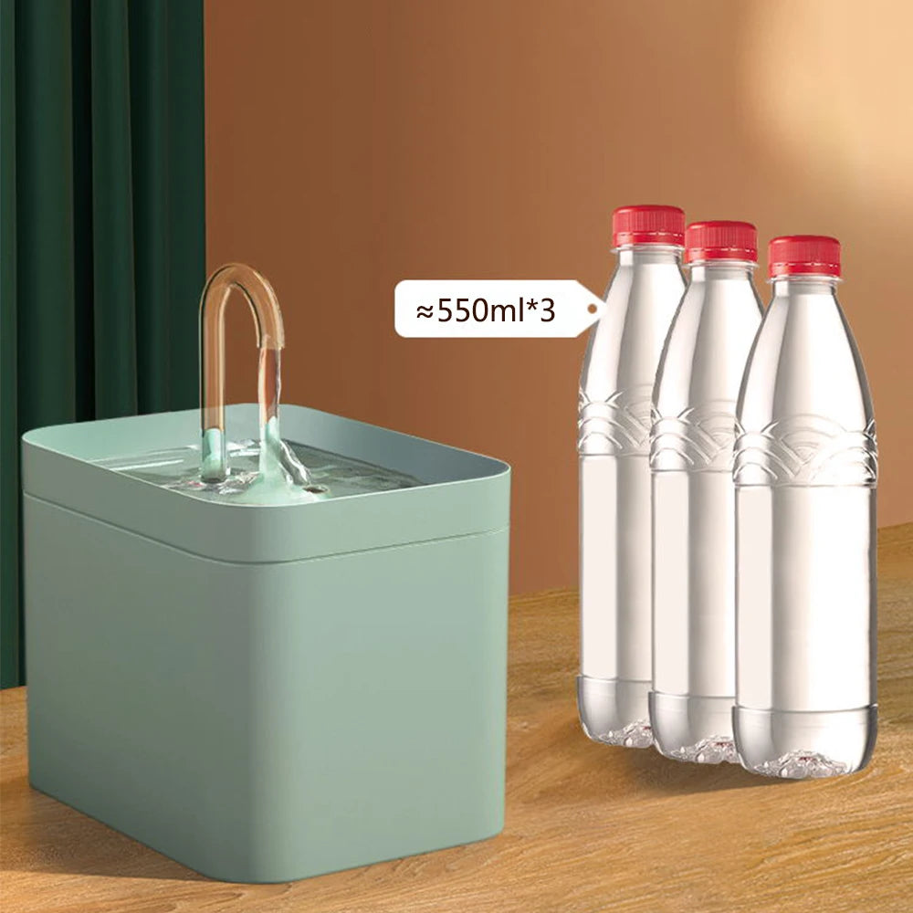 Fontaine à eau ultra silencieuse avec filtre automatique intelligent pour animaux de compagnie