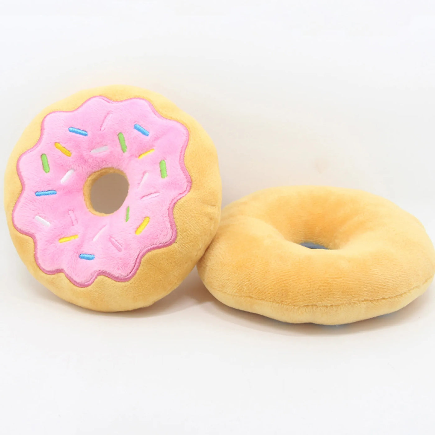 Donut Plush Soundmaking Dog Toy