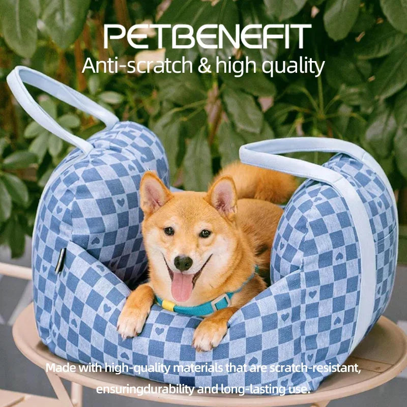 Siège auto portable pour animaux de compagnie, contrôle central, transport antidérapant pour chiens