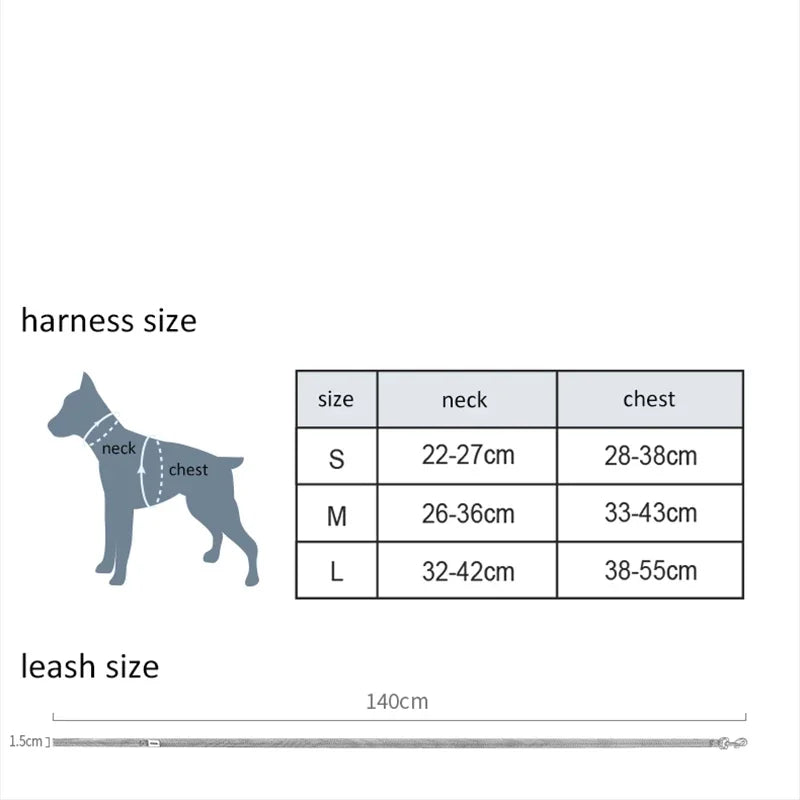 harris Tweet Collection Dog Harness & Leash Set Removable Mini Pocket Bag