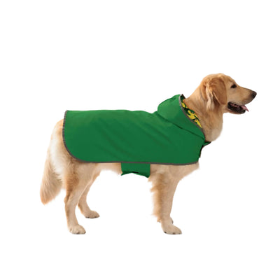 Double-Layer Dog Raincoat With Two-Way Wear