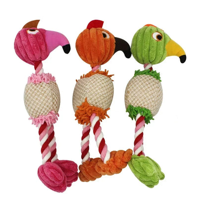 Birdy Dog Squeak Toy Multi Color