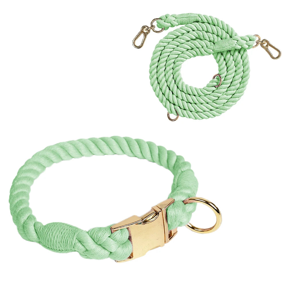 Macaron Hundehalsband &amp; Leinen Set