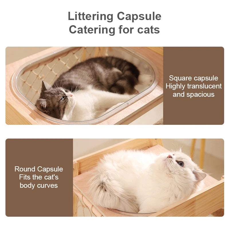 Cat Climbing Frame Space Capsule Scratching Board