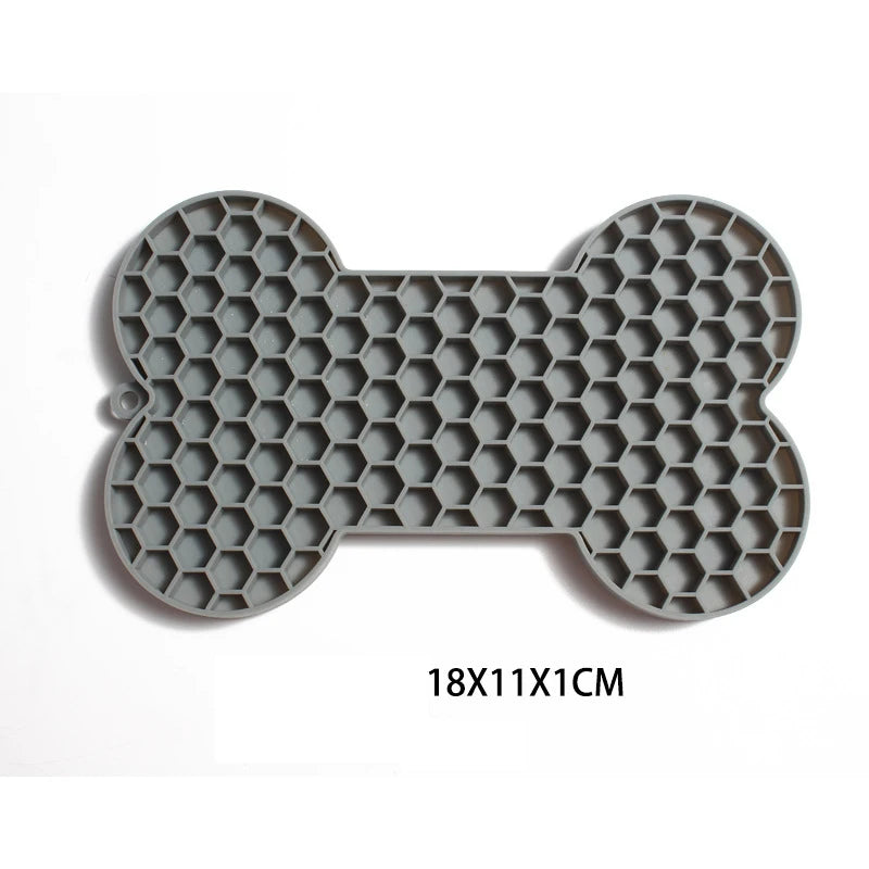 Bone Shape Silicone Pet Licking Pad