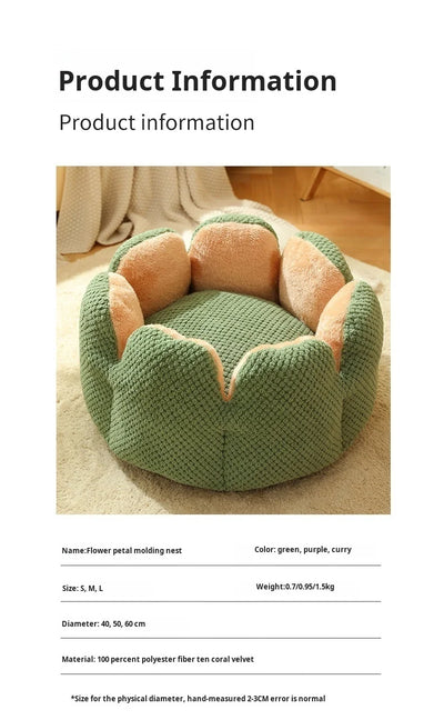 Sweet Dreams Petal-shaped Pet Bed