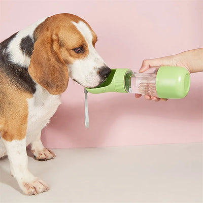 Bouteille d'eau et de nourriture pour chien portable 3 en 1