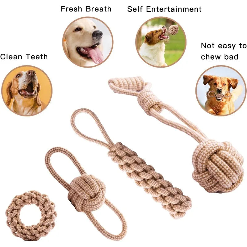 Pet Rope Toys Cleaning Teeth Toy