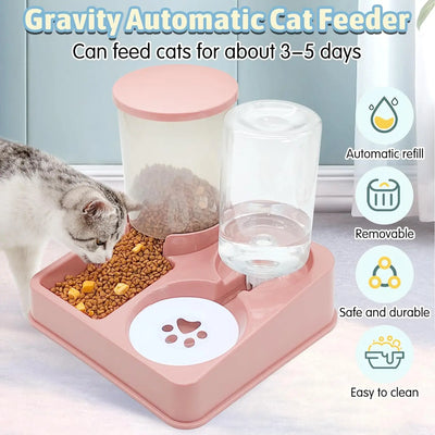 Automatic 2 in 1 Pet Feeding Station