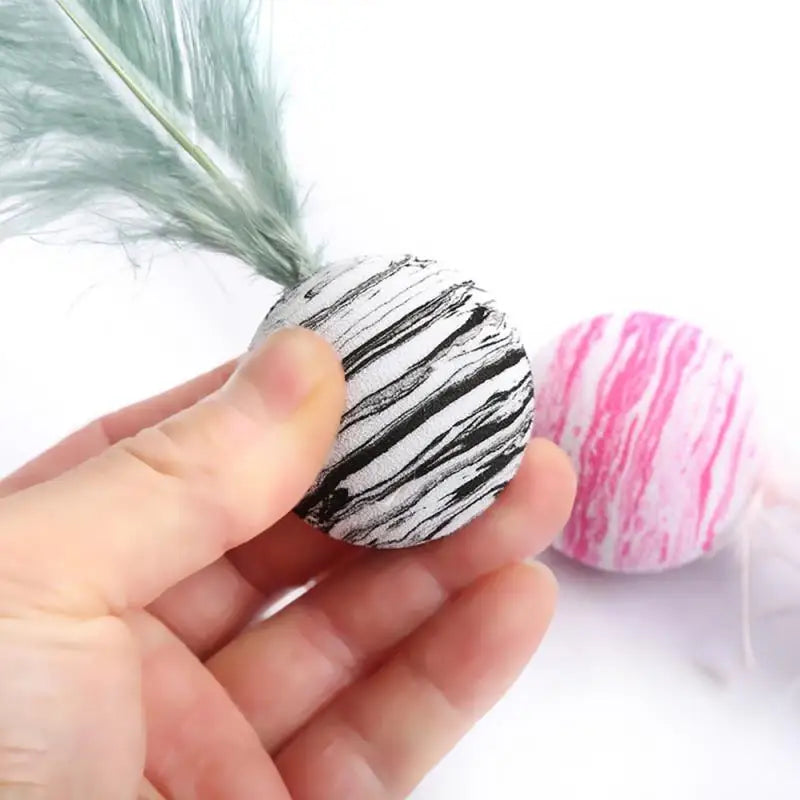 Cat Ball Feather Toy