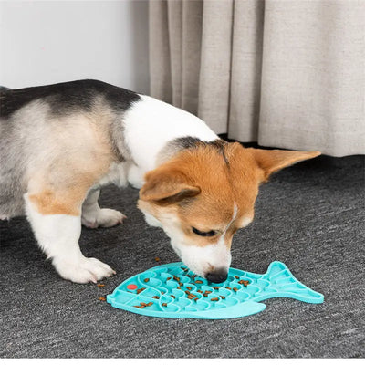 Fish Pet Licking Mat Slow Feeder Silicone