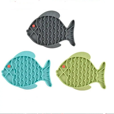 Fish Pet Licking Mat Slow Feeder Silicone