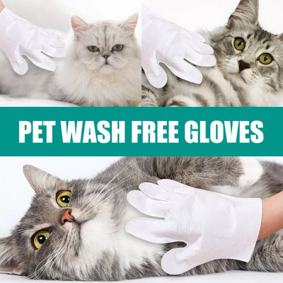 Pet Disposable Cleaning Gloves Wash Free No Rinse