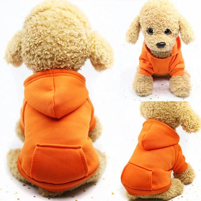 Warm Dog  Hoodies with Pockets