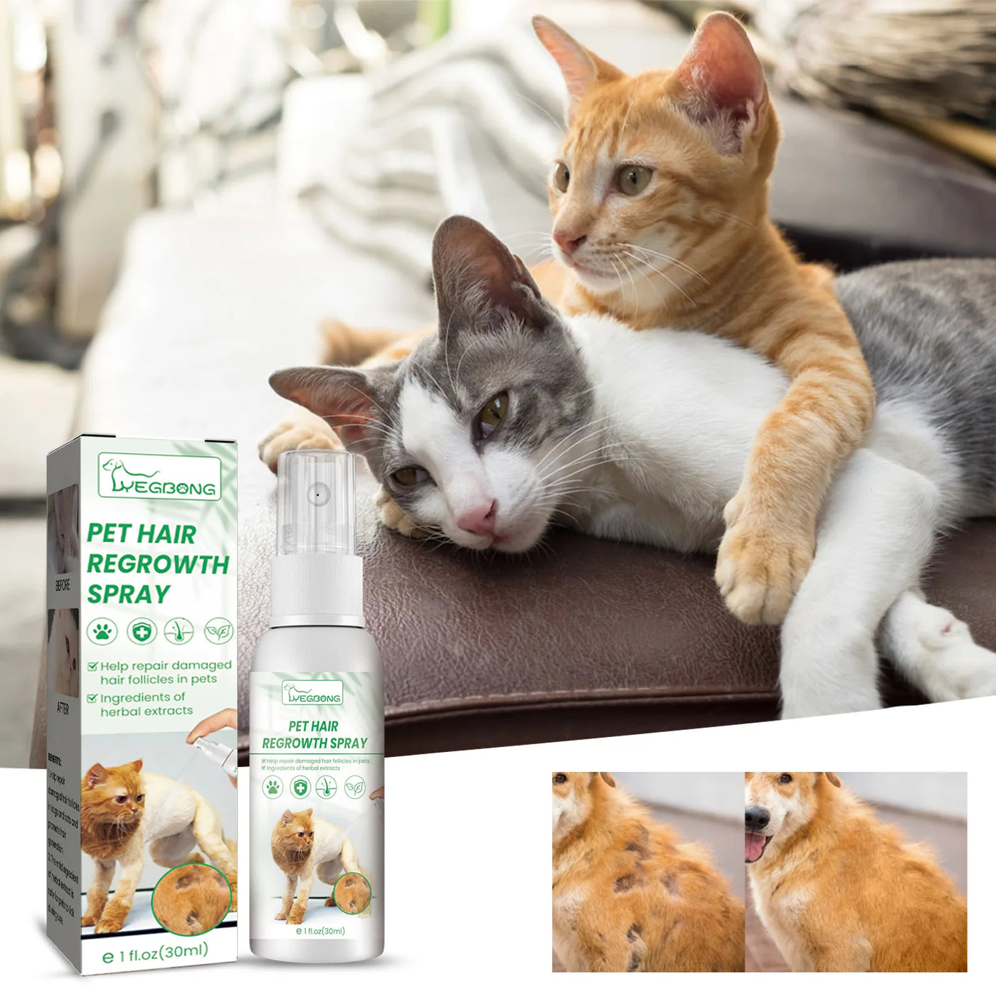 Pet Hair Regrowth Liquid Hair Loss Treatment