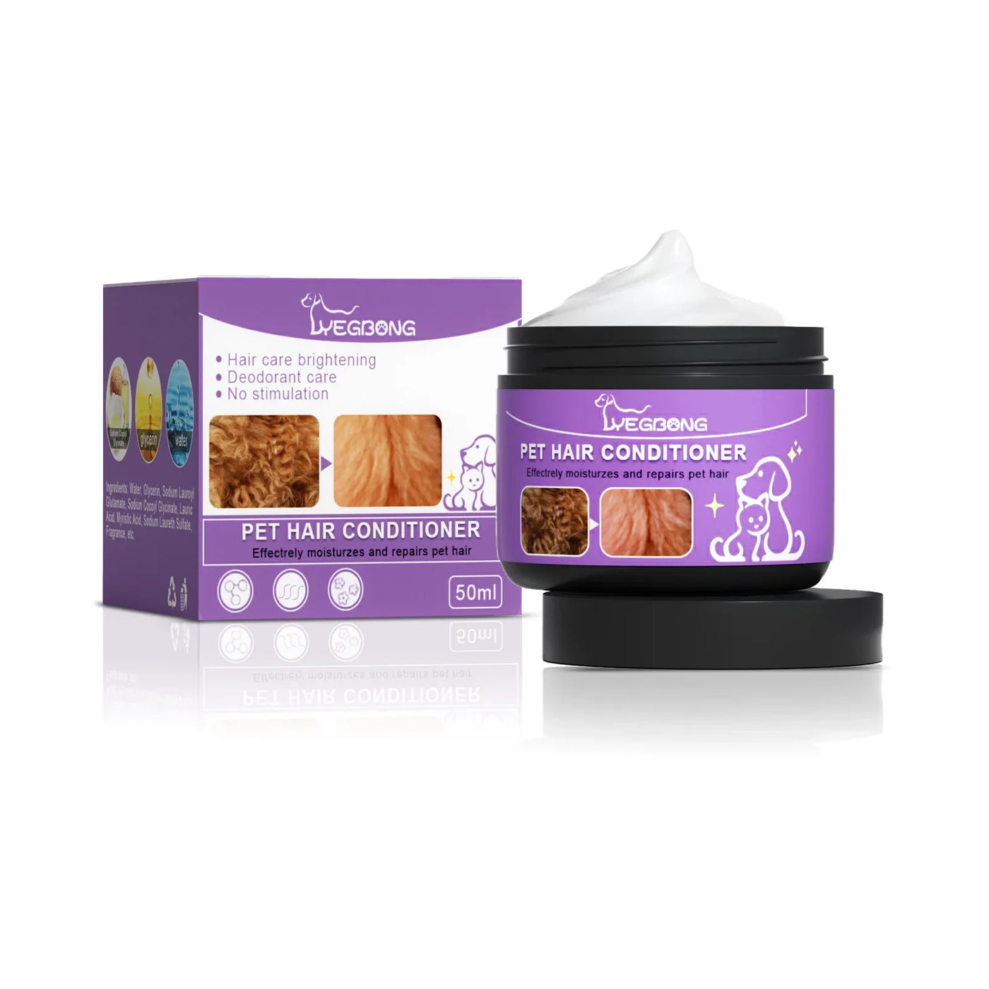 Pet Fur Smoothing Set