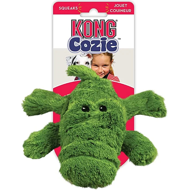 KONG Cozie Ali the Alligator & Funny Monkey Dog Toy