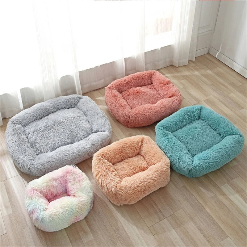 Lit nuage confortable pour animaux de compagnie multicolore